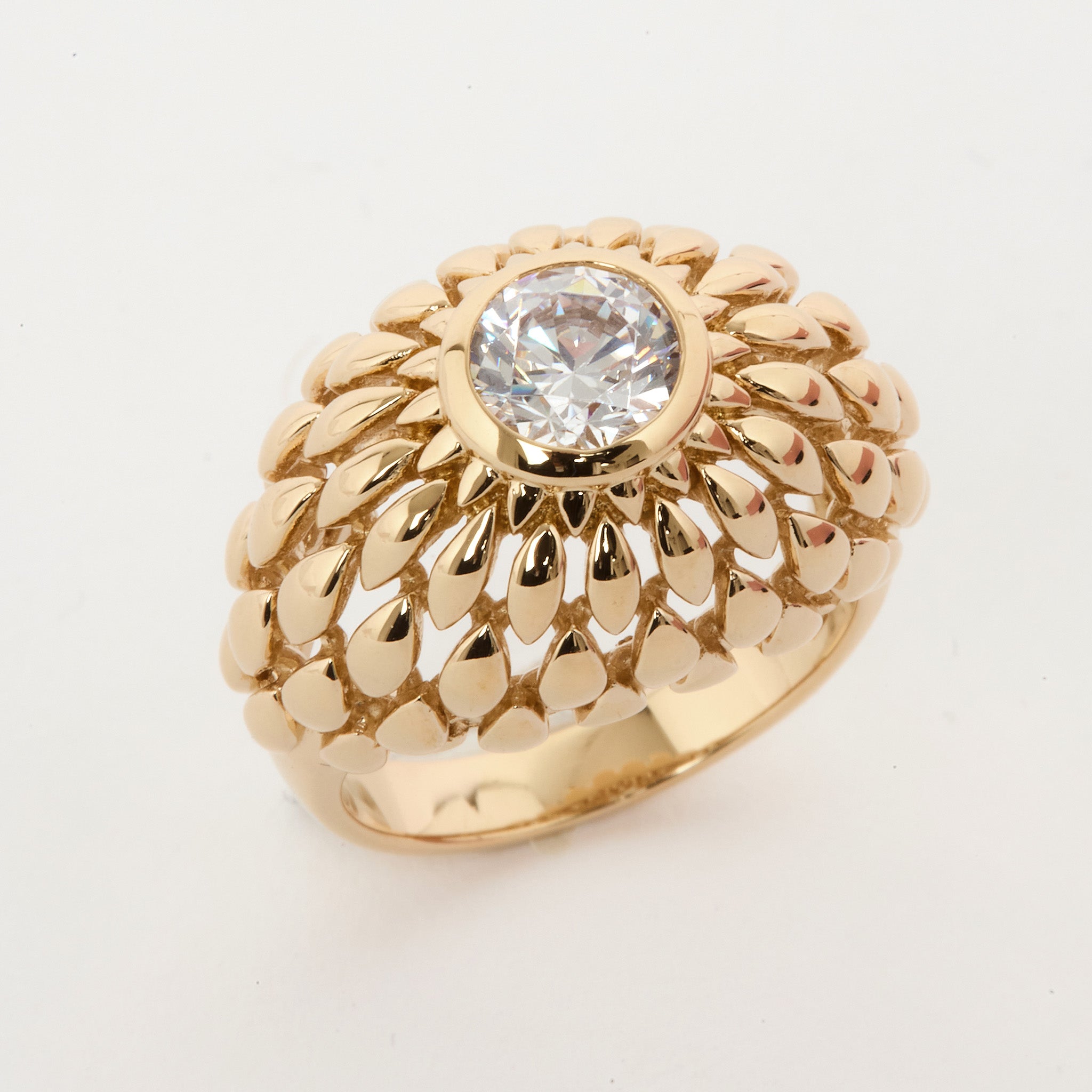 Bague Daria - Bague plaqué or 18 carats