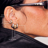 Earcuff Brenda argent