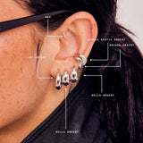 Earcuff Brenda sertie argent