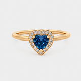 Bague Clover bleue