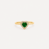 Bague Clover verte