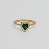 Bague Clover verte