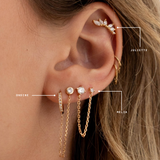 Boucle d'oreille Ondine