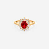 Bague Paulette rouge