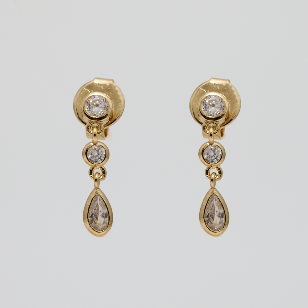Boucles Roberta - Boucles pendantes en plaqué or 18 carats