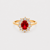 Bague Paulette rouge